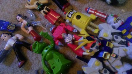 Collection of Japanese and Astro boy toys
