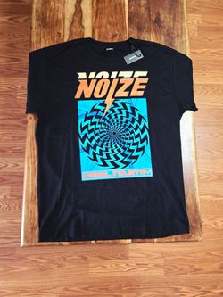 Diesel Men's "Noize" Black Graphic T-Shirt. Size Medium.