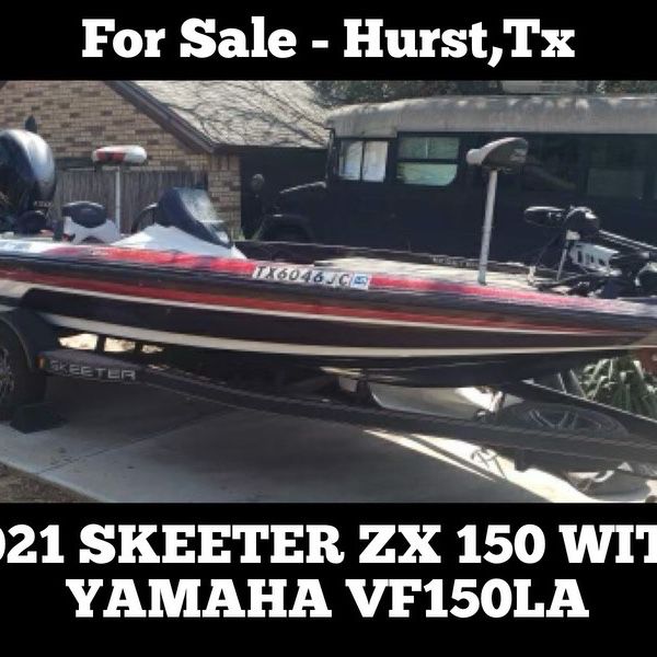 2021 Skeeter ZX150 with a Yamaha VF150LA (25 hours)