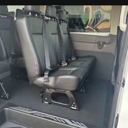 2025 Ford Transit 350 XLT seats . 9 Seats. Leather.