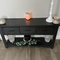 Solid Wood 3 Drawer Console Tables