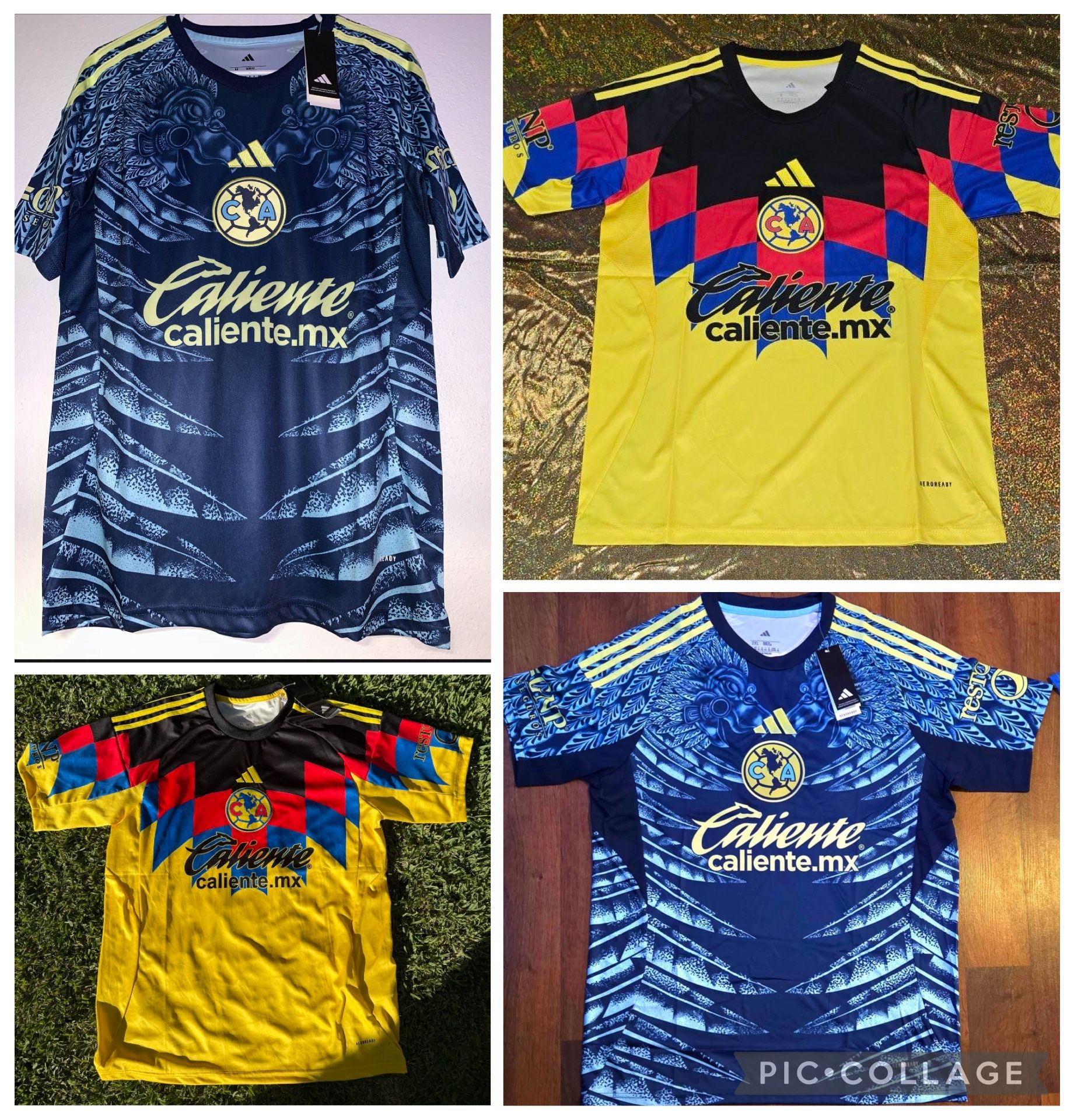 Soccer America america 🦅🦅las home and away local visitante aguilas New Jersey 2025- 2026 fan version player version small to 4xl tricampeon futbo