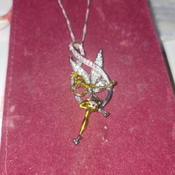 21 Inch Stainless Steel Tinkerbell Necklace