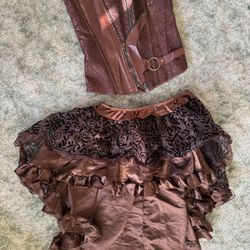New XXL Renaissance Corset Skirt Dress Costume Steampunk Victorian 