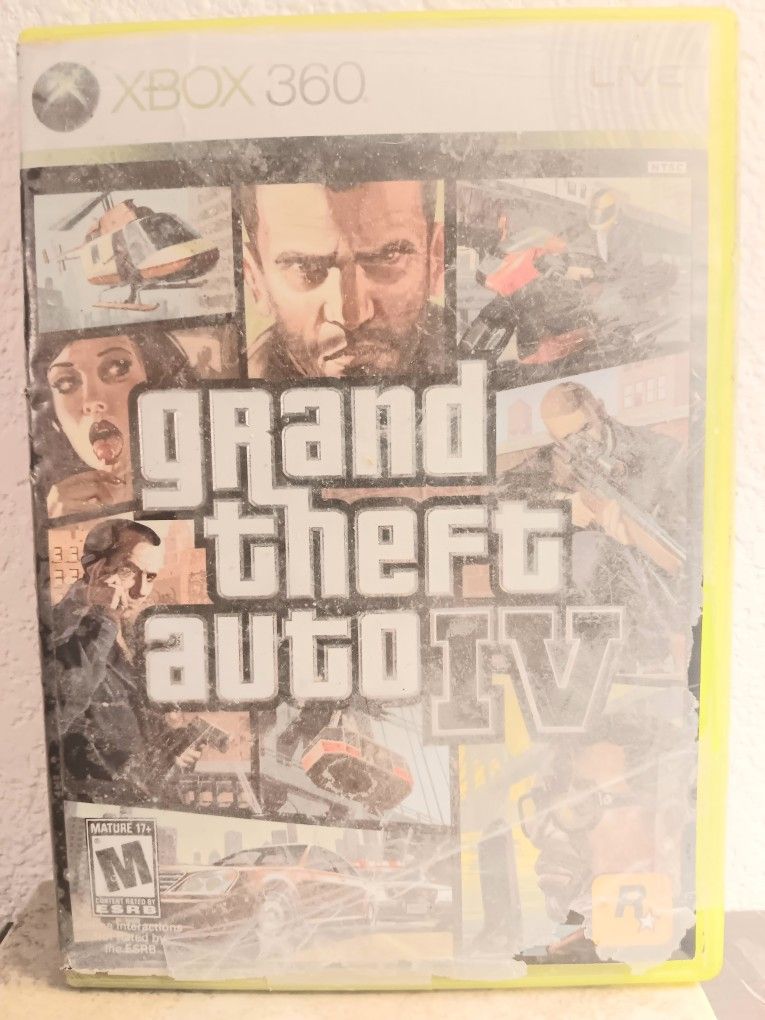 XBox 360 Grand THEFT AUTO 4 Game