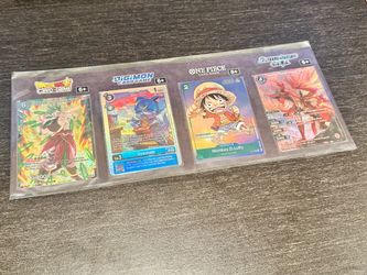 Sealed Gen Con 2023 Promo Sheet One Piece Digimon Dragon Ball BSS Luffy