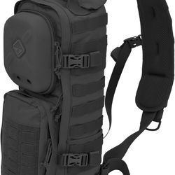 HAZARD 4 Plan B - Go-Bag Sling Pack With Molle, Cross Body EDC Bag, Travel, Hiking, Outdoor Activity (11.8 L) (Black, Plan-B '17)
