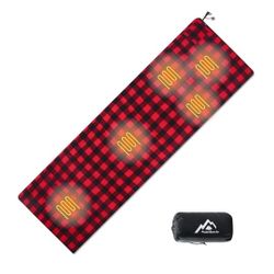Heated Sleeping Bag pad, Heated Sleeping Bag Liner, 5 Heating Zones