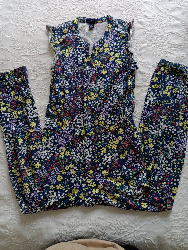 Girl's Flowery Jumper