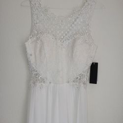 Evening Dress City Studio  White/silver Sparkle