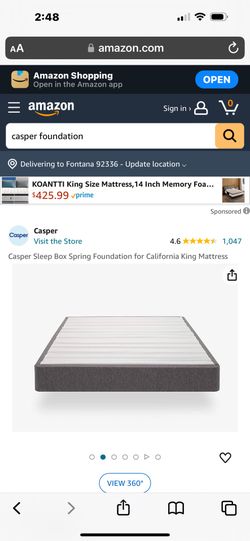 Casper Sleep Box Spring Foundation for California King Mattress