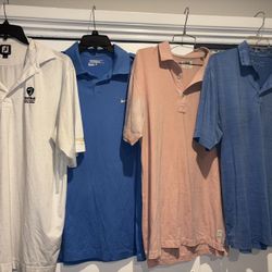 Men’s Size Large Golf Polo Shirts