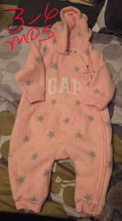 Baby Gap Fleece Hooded Snowsuit 3-6 Months