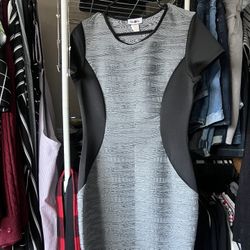 Grey & Black Dress