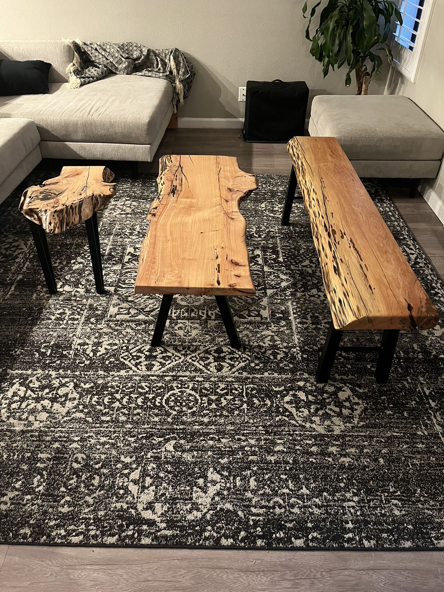 Solid Cypress Wood End Table, Desk, Bench and Coffee Table