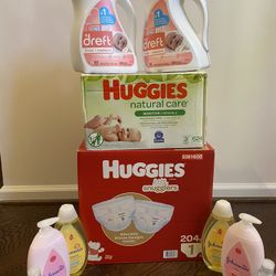 Wipes, Diapers Dreft Bundle