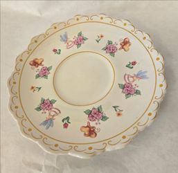 Disney Parks Authentic Alice In Wonderland Printed Saucer, NO Teapot or Tea Cup