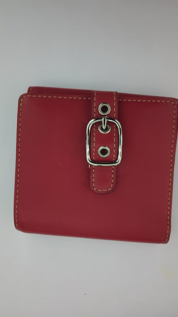 Coach Small Wallet, Burgundy