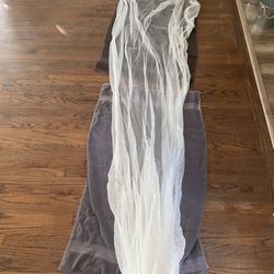 Hand Made White Wedding Vail 