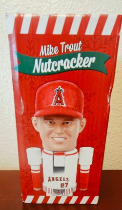 Los Angeles Angels Mike Trout Christmas Nutcracker MLB Baseball Collectible