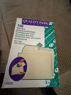 Quality Park 100 redo strip envelopes 5.75x8.75