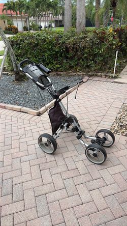 4-Wheel Push Golf Cart Trolley