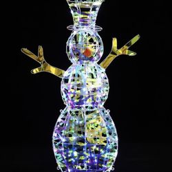 1643-Magical Snowman Lighted LED Winter Holiday Yard Decoration