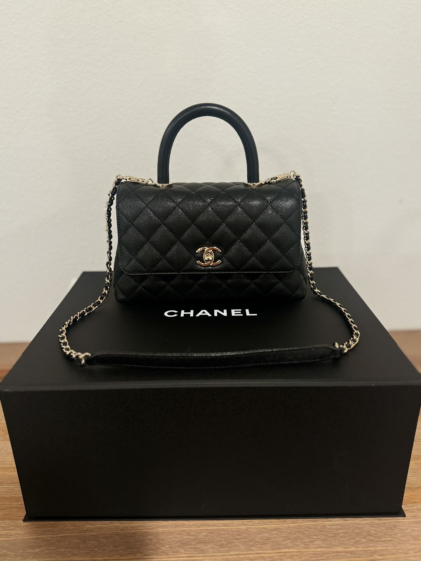 Chanel Flap With Handle Bag