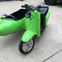 Custom Razor Scooter With Side Car
