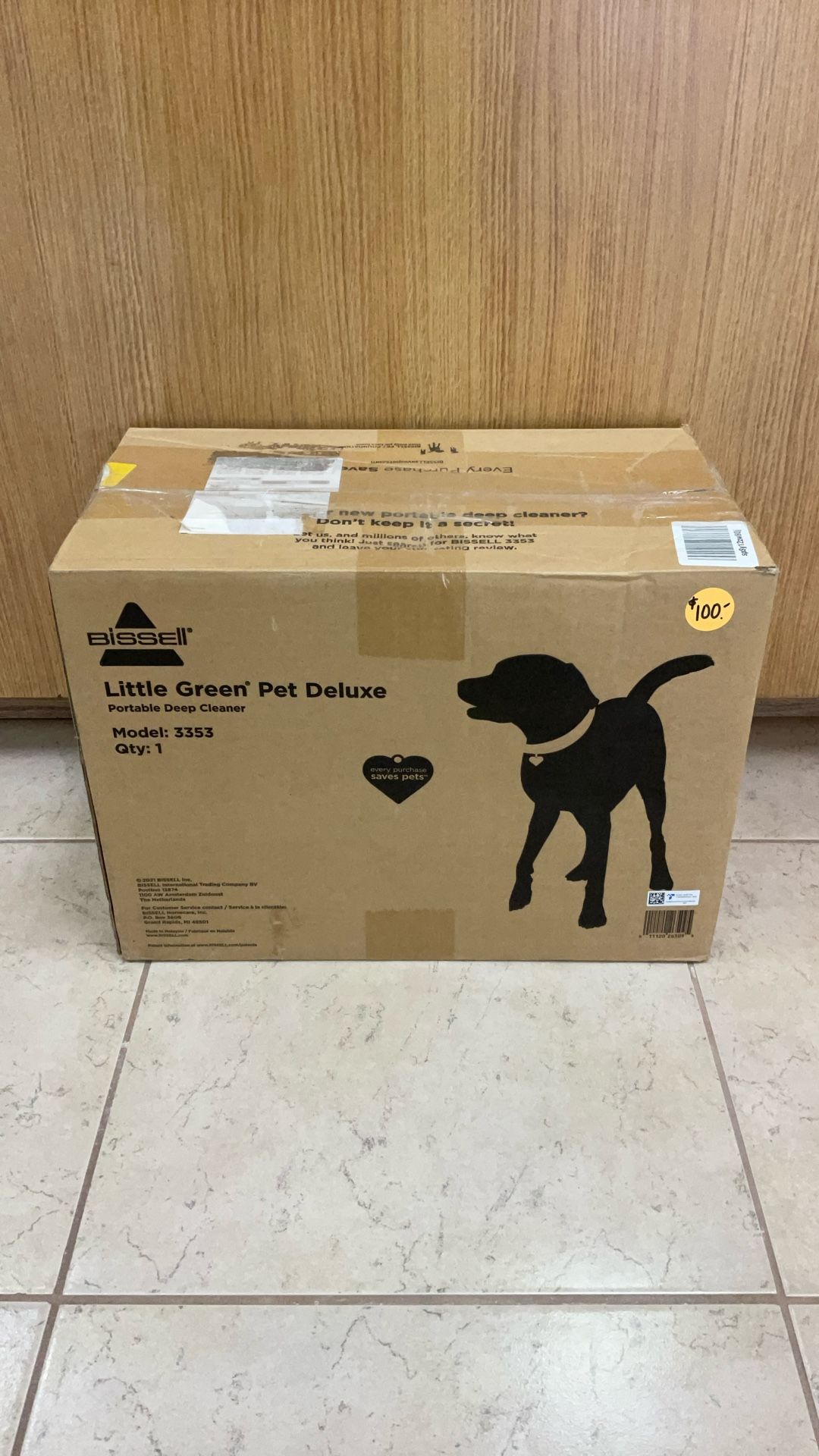 BISSELL LITTLE GREEN PET DELUXE PORTABLE DEEP CLEANER.