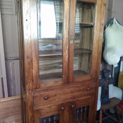 Vintage Pie Safe Cabinet,