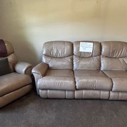 Lazy Boy 3 sectional couch/recliners