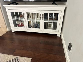 living spaces console cabinet