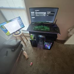 800$! Clx Horus. Corsair Keyboard. Huge Rgb Razor Mouse Paid .2 Razor Mouse's 32inch170hz Moniter + 24inch 144hz Monitor 