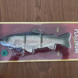 Castaic Platinum 8” Swimbait, Slow Sinking, New Old Stock