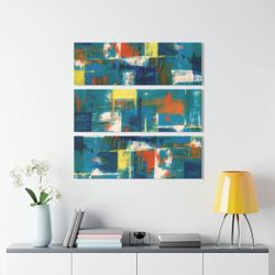 Abstract 3 Piece Acrylic Wall Art