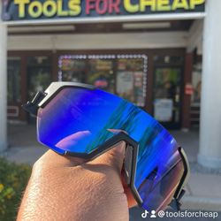 Bomber eyewear JAGER Bomb Safety - Blue Mirror. $46 ( INCLUDES MICROFIBER BAG )