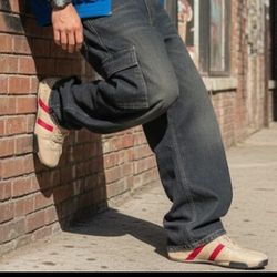 VINTAGE Diesel "Wish" Leather Sneakers // Y2K Archive Sport - Tan/Red - Size 10