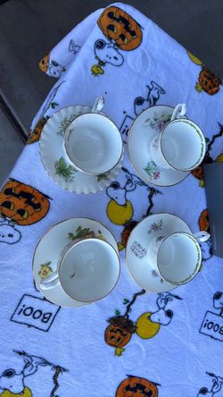 Vintage Floral Porcelain Tea Cup and Saucer Set