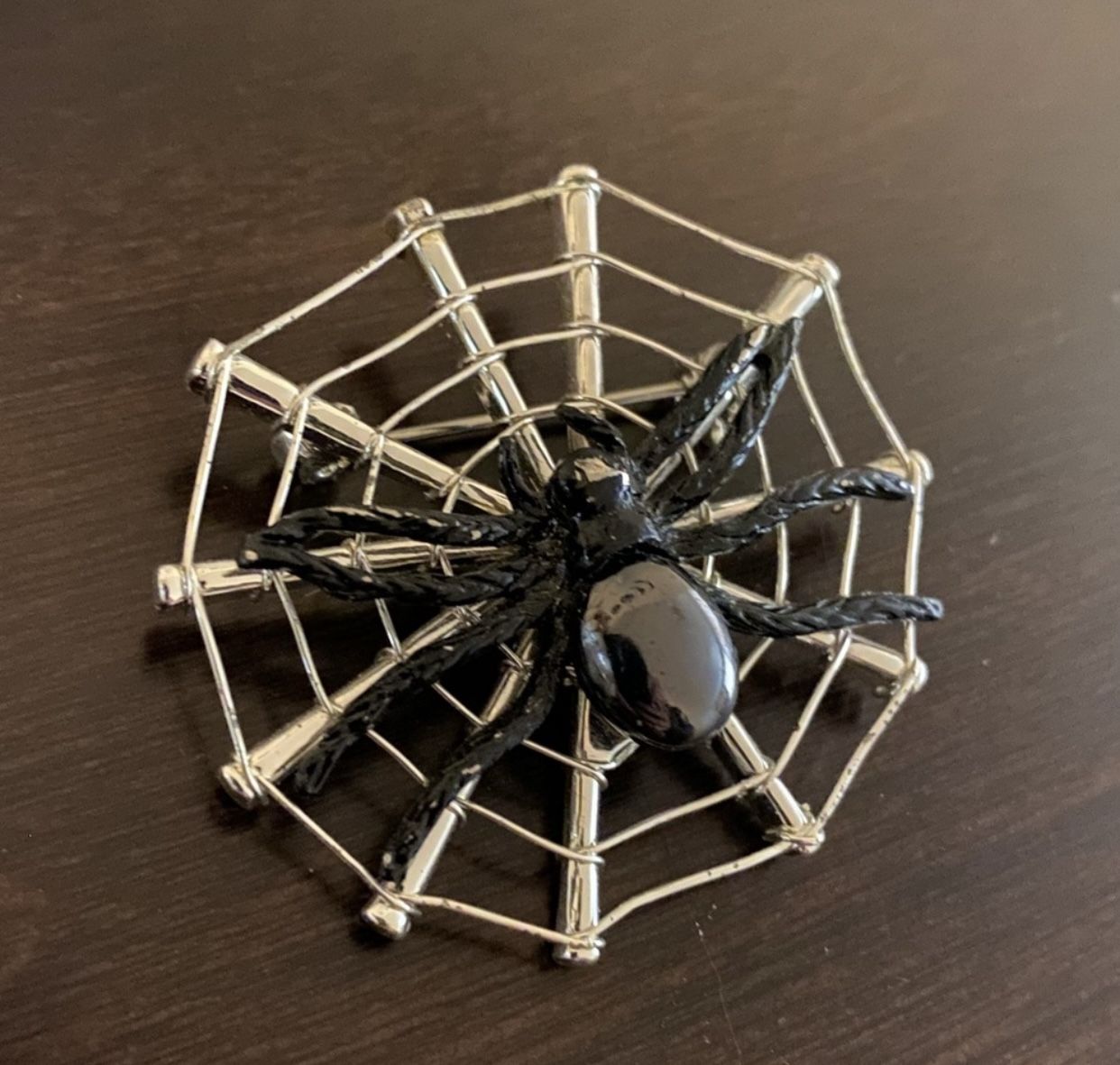 Spooky Halloween Spider Brooch