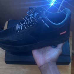 black supreme ones size 9
