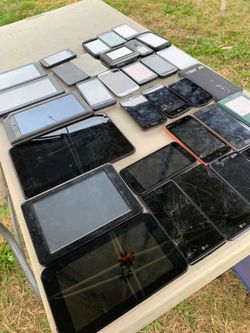 Broken Tablets And Phones For Parts