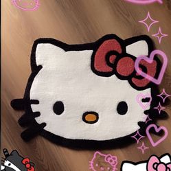 Hello Kitty Face Rug 