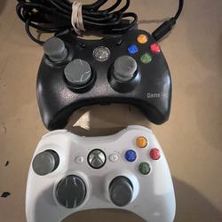 Xbox 360 Wireless And Wired Controllers 