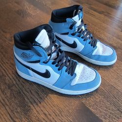 Jordan 1 Retro OG High University Blue Nile Air Men's Size 8 Women's 9.5