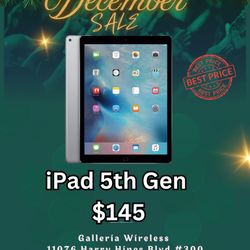 Apple iPad 5th Gen Unlocked Wifi And Cellular 