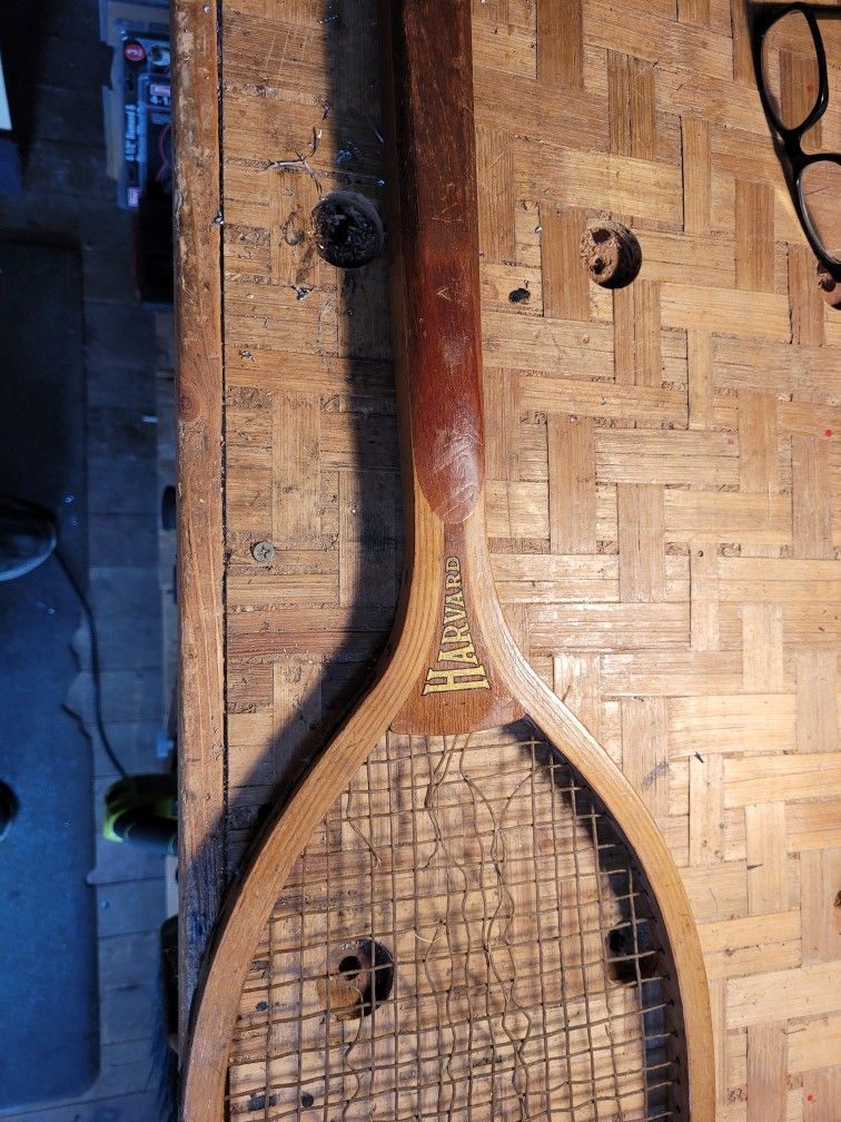 Antique tennis racket