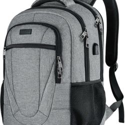 Travel Laptop Backpack USB Charging Port Anti Theft Slim Durable