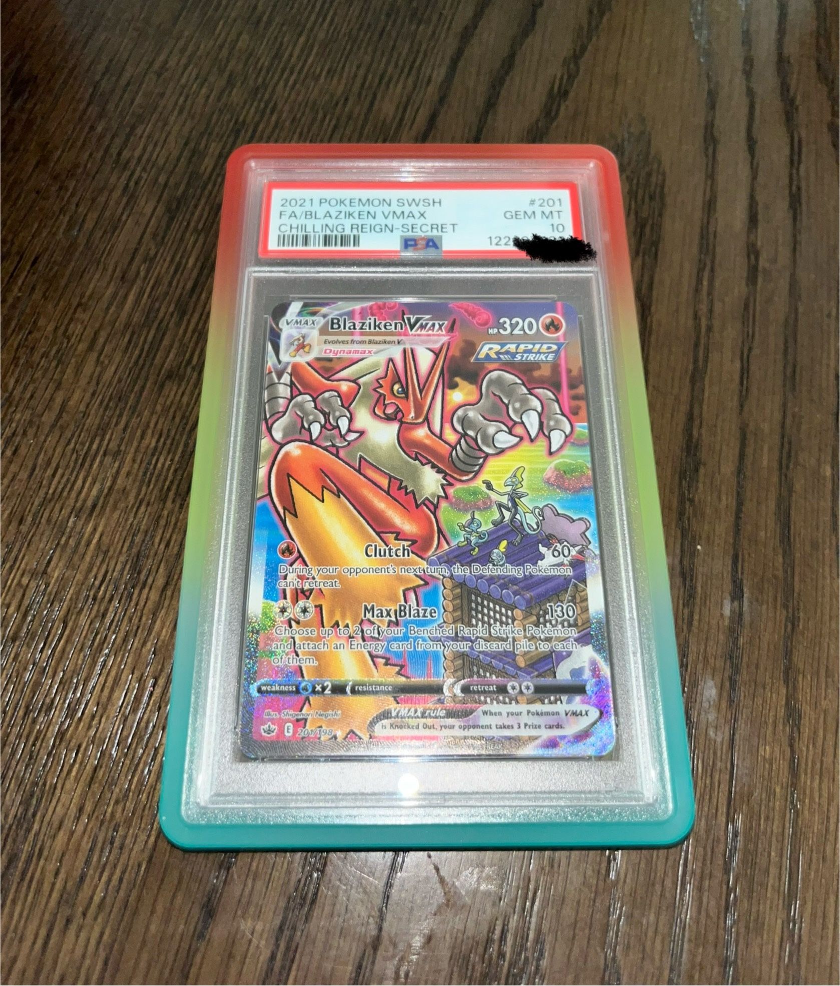 Blaziken Vmax Alt PSA 10