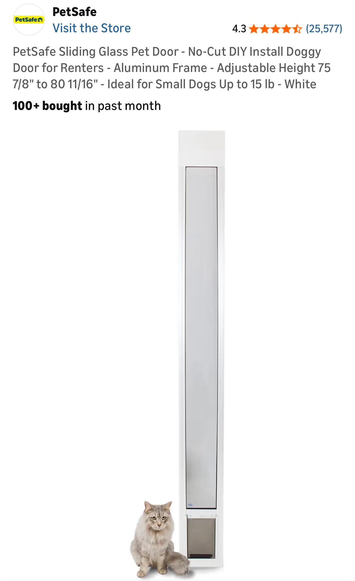 Sliding Glass Pet Door